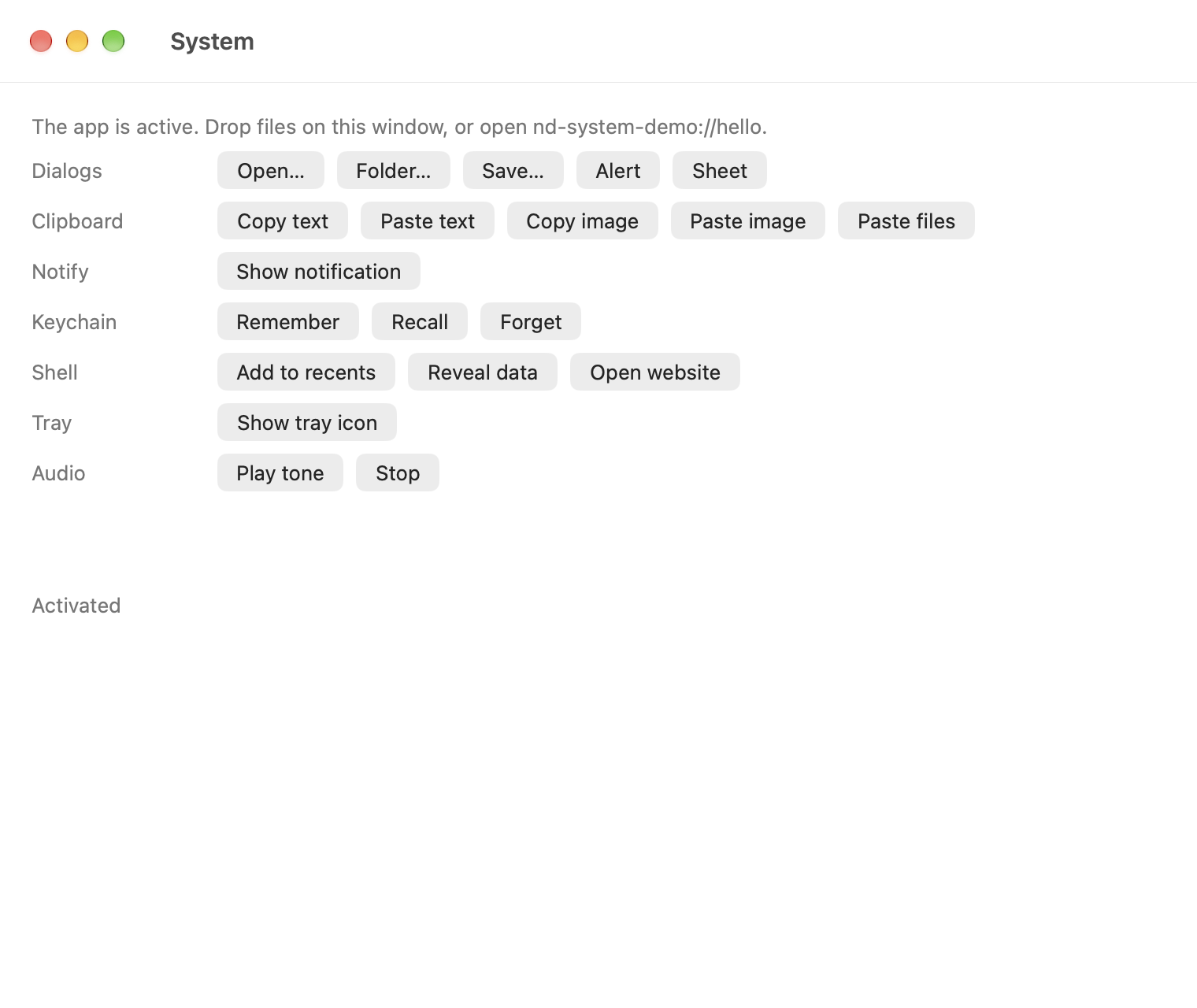System on macOS